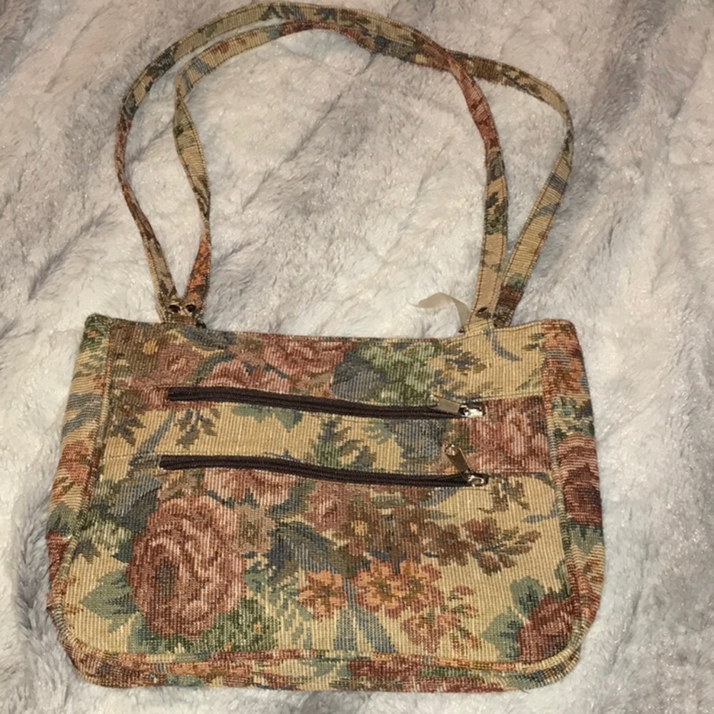 Vintage Tapestry Floral Shoulder bag purse